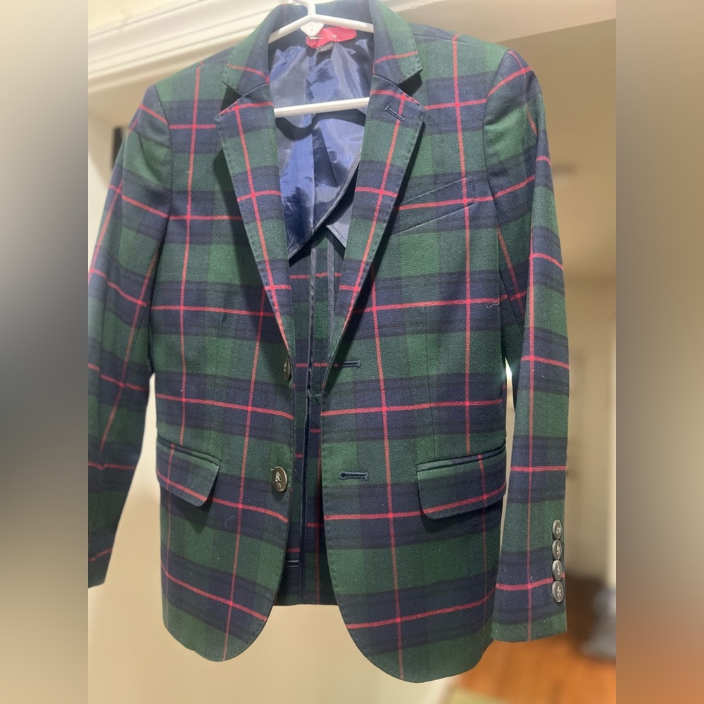 Crewcuts Lulow 8 slim tartan suit (blazer and suit pants)